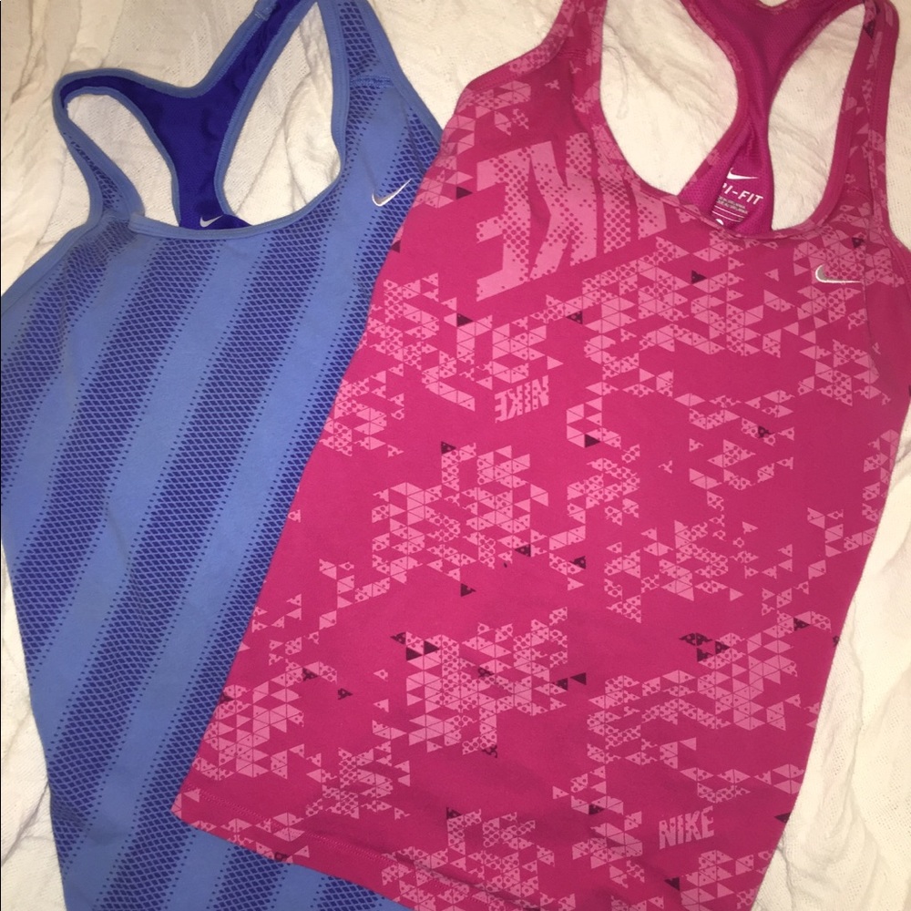 Nike DRI-FIT racerback tank tops